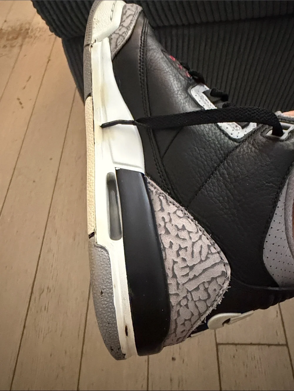 JORDAN 3 RETRO OG GS 'BLACK CEMENT'